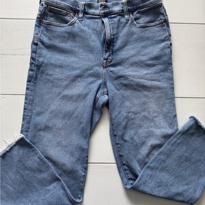 J. Crew Factory High Rise Stovepipe Straight Leg Jeans